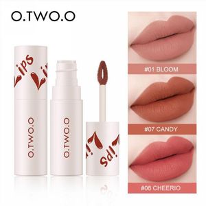 O.TWO.O 18 couleurs brillant à lèvres velours mat rouge à lèvres imperméable et anti-transpiration non marquant anti-cernes liquide longue durée