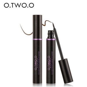 O.two.o waterdichte vloeibare eyeliner make-up schoonheid comestics langdurige oogliner potlood make-up gereedschap zwart / paars / blauw