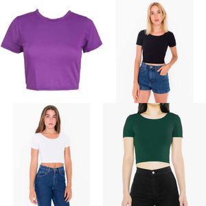 O Femmes Col T-shirts Sexy Crop Top Top Short à manches courtes T-shirt Basic T-shirt Casual Summer Slim Flming Corset Ops Ops -Shirt