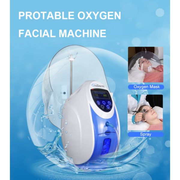 O2toDerm Microdermabrasión Corea Oxígeno Jet Peel Terapia facial Mascarilla facial Máquina Derma Anion Generato Jett equipo de belleza para blanquear la piel366