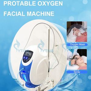 2 In 1 zuurstofmachine draagbare gezichtszuurstofmaskoepel masker jet peel huidverzorging verjonging voor salon