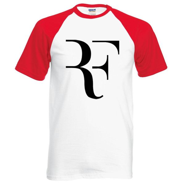 O5bg 2018 nouvel été Roger Federer hommes t-shirt Rf Raglan mode 100% coton Hip Hop lâche t-shirts hauts t-shirts marque vêtements