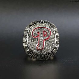 O8x3 Designer Herdenkingsring Ringen 2008 Mlb Philadelphia Championship Ring Kt4