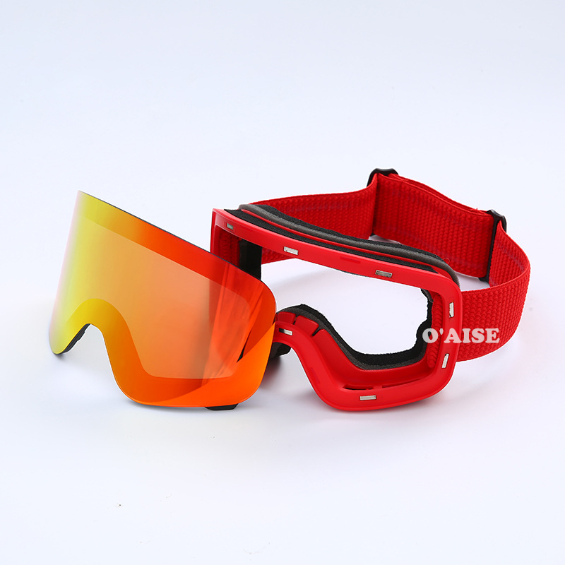 OAISE Magnetic Panoramic Lens Skiing Goggles A02A31