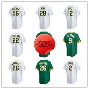 Oakland Custom Athletics Baseball Jerseys 24 Rickey Henderson 9 Reggie Jackson 56 Dany Jimenez 49 Ryan Noda 20 Zack Gelof 38 JP Sears