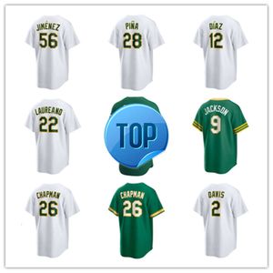 Oakland Custom Athletics Baseball Jerseys 24 Rickey Henderson 9 Reggie Jackson 56 Dany Jimenez 49 Ryan Noda 20 Zack Gelof 38 JP Sears