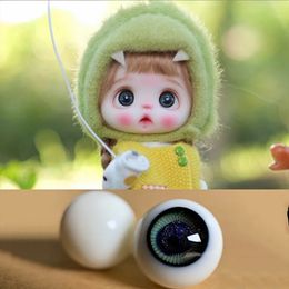 OB11 Baby Glass Eyes Couleur Movable Black Pearl 10 mm 8 mmdiy Simulation 8 points BJD Baby Product 240506