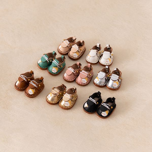 Accessoires OB11 Doll 1/12 points Chaussures pour bébé, petites chaussures de bonhomme de neige, chaussures de chignon de vache faits à la main, Body9yMy