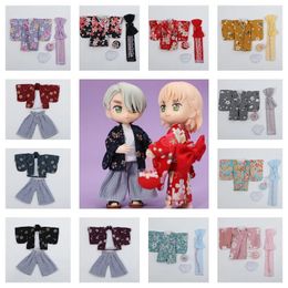 Vêtements de poupée Ob11, ensemble Kimono Yukata pour Costume 112bjd Obitsu 11 GSC Clay Molly, accessoires de vêtements 240108