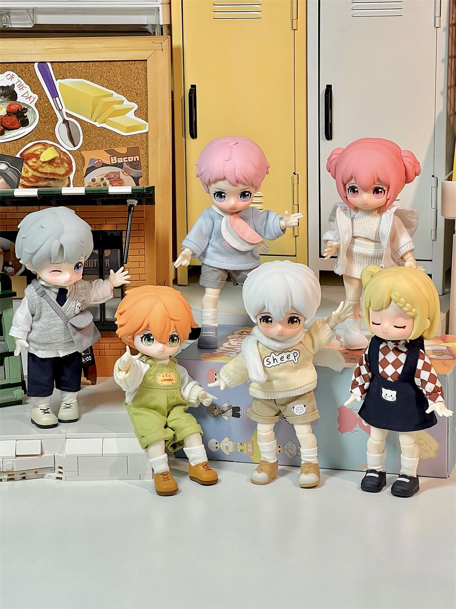 OB11 Nagi Kindergarten Series Movables 1/12 BJD Douppe Douple Dolls Figures Modèles de poupées d'anime Kawaii surprise Toys for Girl