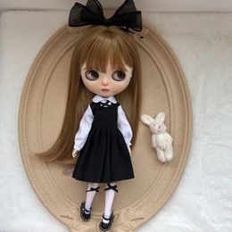 OB22 OB24 AZONE Doll Dol Doll Fashion Black Set Robe Doll Toy Elegant and Cute Accessories Girl Gift 240523