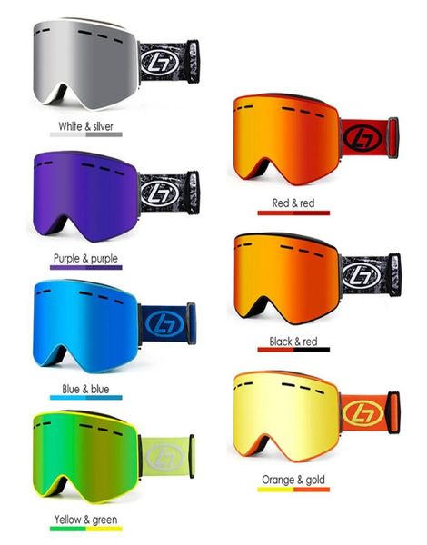 Gafas de esquí de marca Obaolay con lentes magnéticos para hombres y mujeres, protección antiniebla 100 UV400, gafas de snowboard de doble capa con estuche 5032490