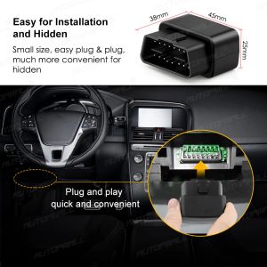 OBD GPS Tracker Car Tracker OBDII Suivi Mini Locator de voiture GPS Micodus MV33 Monitor vocal 9-40V ALERTE DE SUVERSEMENT ALERTE 80MAH