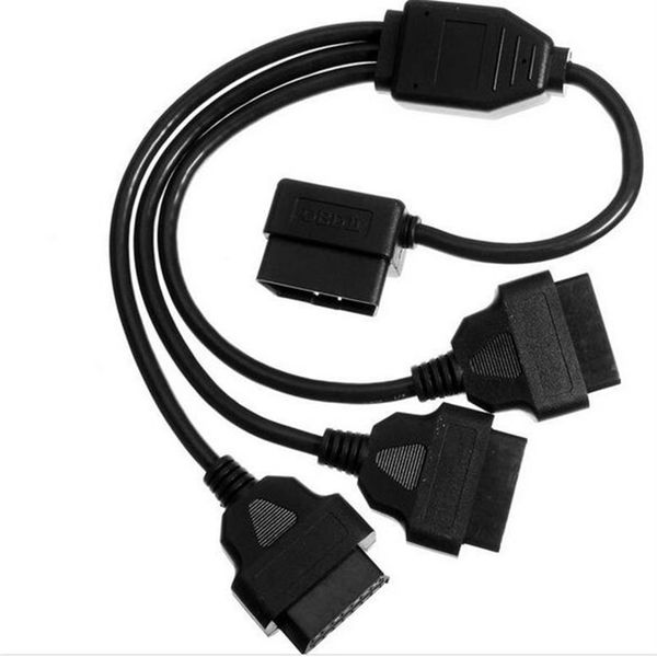 OBD2 câble 1 à 3 convertisseur adaptateur OBD2 séparateur Y câble J1962M à 3-J1962F séparateur outil de diagnostic 50cm221B