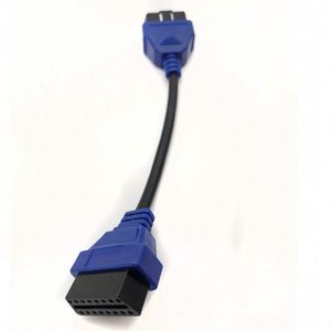 Câble d'extension OBD2 24CM bleu Interface mâle-femelle facile à utiliser 16 broches OBD 2 prise adaptateur d'extension meilleure qualité