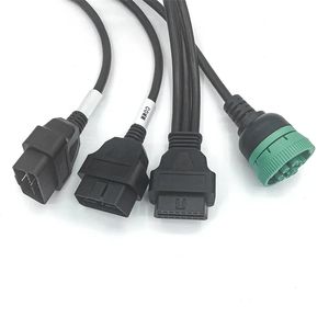 OBD2 Vrouwelijke Eén Trek Drie Testlijn OBD2 Mannelijke Dechi 9-pins Automotive Connector