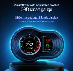 OBD2 GPS Auto Smart Head Up Display Digital Display Auto meter Speedometer Waterolie Temp Alarm Overspeed WAARSCHUWING7368951