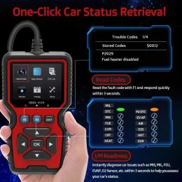 OBD2 Scanner Live Data Professional Mechanic OBDII Diagnostic Code Reader Tool voor controle van de motorlicht batterijspanningstests