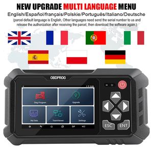 OBDPROG M500 version de base outils d'étalonnage de cluster de voiture OBD2 diagnostiquer l'outil de réglage de l'instrument de réinitialisation de l'huile lecteur de code scanner automobile