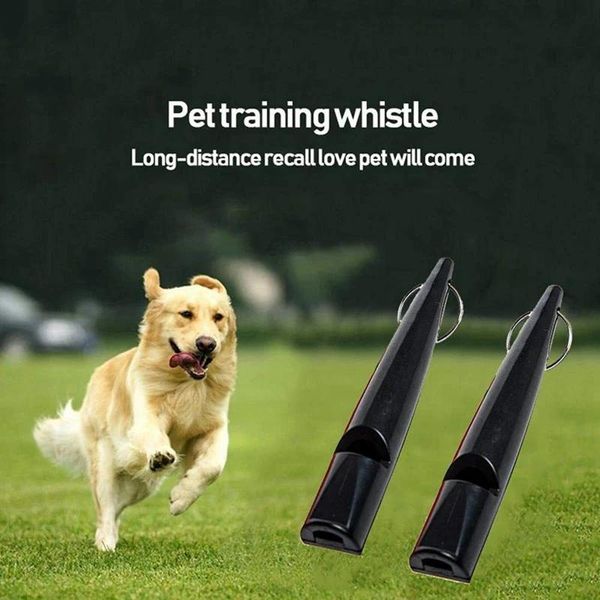 Obéissance 1 ensemble de sifflets d'entraînement pour chien sifflet pour chien 210.5 avec lanière 1 ensemble dispositif de contrôle des aboiements de chien ultrasonique Rechargeable