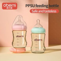 Oberni PPSU Baby Milk Bottle Set 150ml180ml Anti Bloating 06 Né avec résistant à la chute de 240322