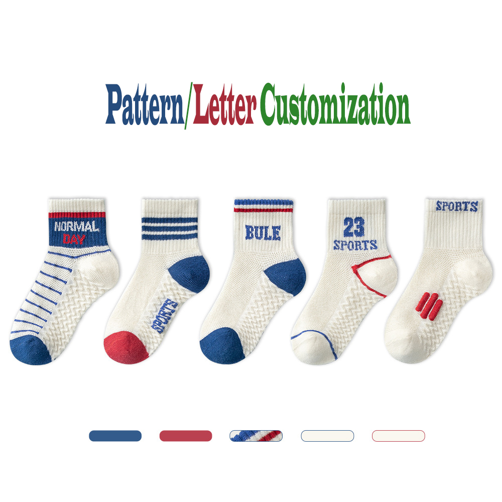 OC TL2001 # calcetines personalizados para niños movimiento estudiantil jardín de infantes calcetines de algodón Paradise para niños al por mayor con identificación de patrón