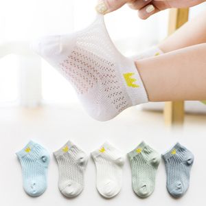 OC DW2001, calcetines de malla fina de verano para bebés personalizados, fibra de algodón de dibujos animados para niños, venta al por menor y al por mayor