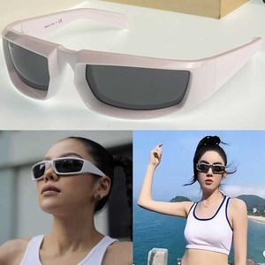 Occhiali Rison SPR29Y Lunettes de soleil rectangulaires Cadre enveloppant 3D avec des temples de logo pour hommes Sports d'ext￩rieur pour femmes Luners de course UV400 SPR25Y