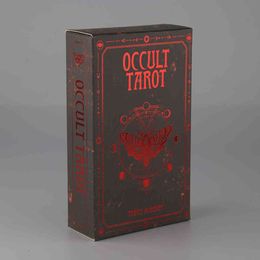 Jeu de cartes de Tarot occulte, 78 cartes de Divination, oracle, plateau de jeu de fête en famille, Grimoires magiques anciens de Solomonic