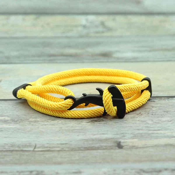 Bracelet requin Animal océan Homme femme multicouche réglable breloque Braslet Camping bijoux accessoires de plage cadeau pour les amoureux