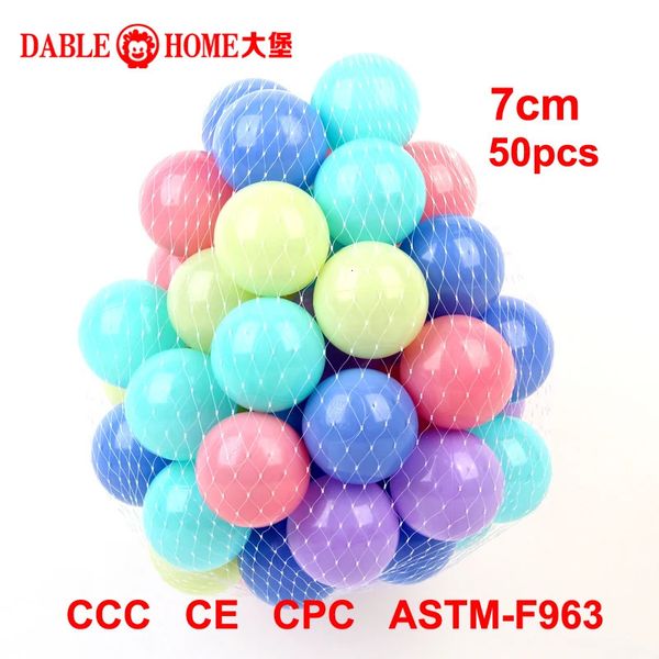 Ocean Ball Outdoor Sport Plastic avec PlayPen Eco-Friendly Water Pool Wave Pit 7cm50pcs Stress Air Funny Toys for Children 240402