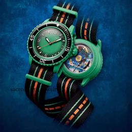 Ocean Watch Herenhorloge Biokeramische automatische mechanische horloges Hoge kwaliteit Volledig functionele Stille Oceaan Antarctische Oceaan Indian Watch Des 9848