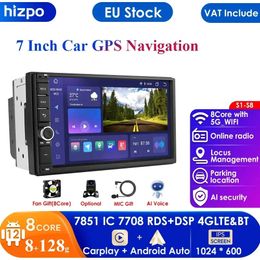 Octa Core 8GB RAM 128GB ROM DSP IPS Carplay Autoradio Android 12 2din Auto Multimedia Video Player Universele auto Stereo GPS Navi