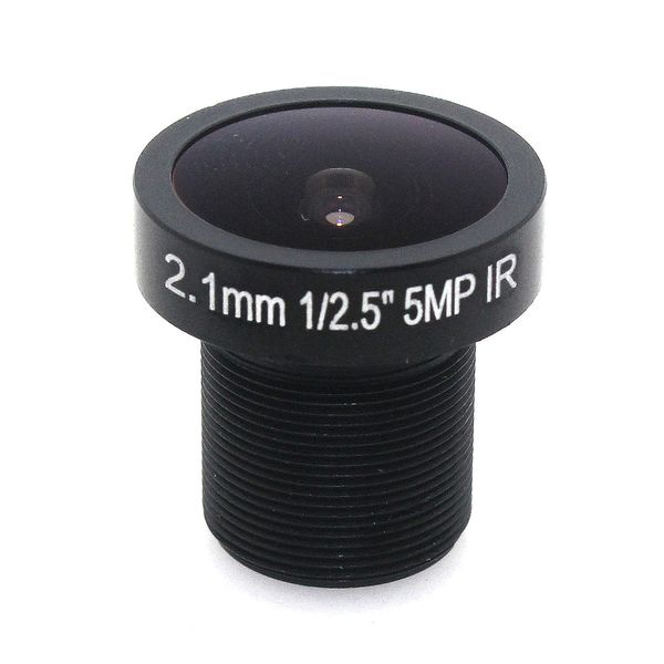 Octavia-lente ojo de pez de 2,1mm y 5MP, lente de cámara CCTV Compatible con 155D, lente CCTV panorámica gran angular para cámara IP HD, montaje M12