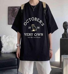 Octobre039S 2008 très propre lettre Tee Owl Print Tshirt Summer Men Women Fashion Allmatch Tshirt Couples Loose Street Short SLe5438221