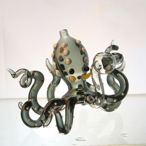 Octopus Glazen Rigs Glazen Bong Waterleidingen Roken Dab Handgemaakte Craft Bubbler Heady Nail Cap Groothandelaar