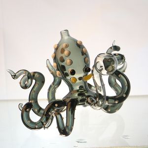 Octopus Verre Rigs Verre Bong Pipes À Eau Fumer Dab Artisanat À La Main Bubbler Heady Nail Cap Grossiste