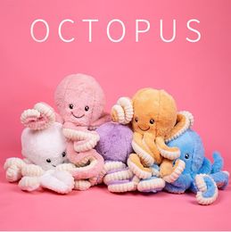 Poulpe en peluche, poulpe, poupée en peluche, jouets pour enfants, filles, garçons, adultes, cadeau d'anniversaire, de Noël, 23,6 pouces, 5 couleurs