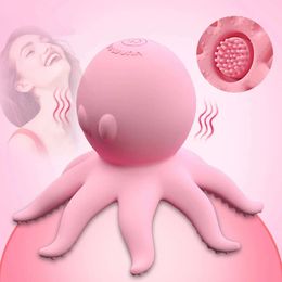 Vibrateurs de poulpe pour femmes mamelon clitoris tourne à 10 vibration vibrante pompe de balle aspirant stimulateur mammaire adulte sexy