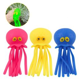 Octopus Waterballen dier Rubber Zintuiglijk Stressverlichting Bad Zwembad Speelgoed Leuke zomer Feestartikelen Goodie Bag Fillers voor Jongens Meisjes Roze Blauw en Groen