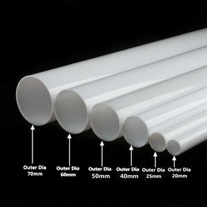 OD 20 ~ 70 mm blanc acrylique tube aquarium aquarium Fourniture de pêche à eau