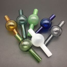 OD 25mm Kleurrijke Universele Glas Carb Cap Dabber Voor Bucket Quartz Thermische Banger Glas Carb Cap Dabber Dikke Pyrex Glas Water Pijpen