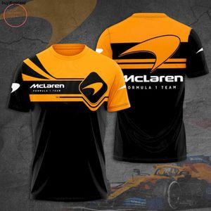 Odci 2023 Formule 1 Hommes Mode T-shirts F1 Racing Team Mclaren 3d Imprimé t-shirt Survêtement Surdimensionné Été Haute Qualité Vêtements