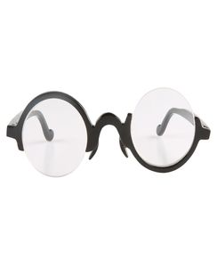 Extraño asimétrico medio redondo semicírculo arco marco de cuerno de búfalo gafas semirim lectores para anteojos ópticos gafas de sol1002029