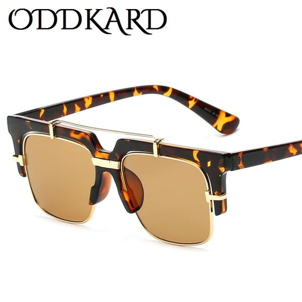 ODDKARD DTC série lunettes de soleil décontractées intelligentes pour hommes et femmes marque concepteur lunettes de soleil carrées semi-sans monture Oculos de sol UV400 OK23179