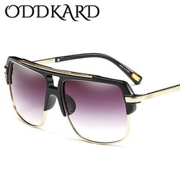 ODDKARD DTC Series Lunettes de soleil vintage pour hommes et femmes Designer de luxe Lunettes de soleil carrées semi-sans monture Oculos de sol UV400 OK52179