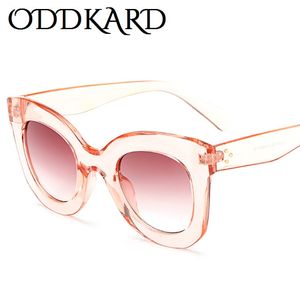 ODDKARD Luxe Lunettes de soleil haute couture pour hommes et femmes Marque populaire Designer Smoky Hot Cat Eye Lunettes de soleil Oculos de sol UV400