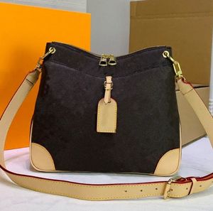 Bolsos clásicos de moda de diseñador Odeon, bolsos de mano de cuero genuino con letras, bolsos de mensajero Vintage para mujer, bolso de hombro