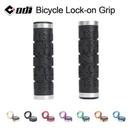 ODI RG01 Empuñaduras de manillar de bicicleta Rogue Lock-on Cubierta de manija de absorción de impactos antideslizante Doble bloqueo para piezas de bicicleta MTBRoad 240223