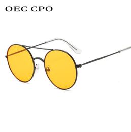 OEC CPO 2019 Nouveau lunettes de soleil Round Round Men Brand Designer Luxury Sun Verres de haute qualité Vintage Lunette de Soleil FEMML0944731375440